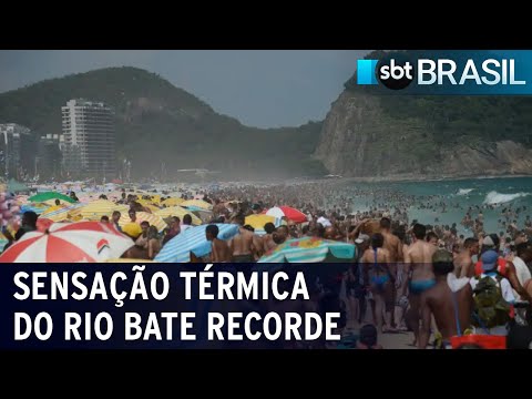 Rio chega aos 58&amp;ordm; e bate recorde de temperatura | SBT Brasil (14/11/23)