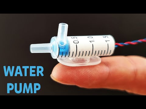 How to make the smallest water pump at home - diy water pump using mini dc motor