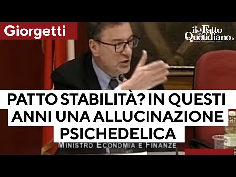 Giorgetti: &quot;In questi anni allucinazione psichedelica. Non si pu&ograve; continuare a fare deficit&quot;