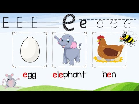 letter e jolly phonics