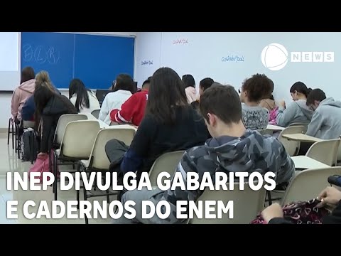 Inep divulga gabaritos e cadernos de provas do Enem