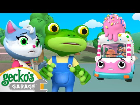 Gecko's Garage - Weasel the Ice Cream Bandit | Cartoons For Kids | Toddler Fun Learning