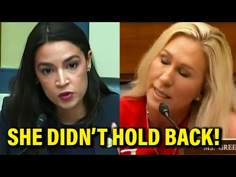 Fed Up AOC CALLS OUT Marjorie Taylor Greene TO HER FACE and She CAN&rsquo;T HANDLE IT