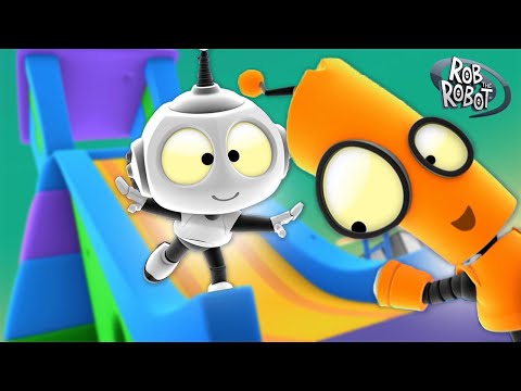 Powering Down at Game Planet! ? | Rob The Robot | Preschool Learning