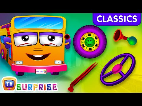 ChuChu TV Classics - Wheels On The Bus - New York City | Surprise Eggs Nursery Rhymes