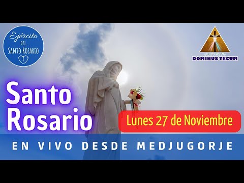 EN VIVO SANTO ROSARIO DE HOY DESDE MEDJUGORJE LUNES 27 DE NOVIEMBRE DE 2023