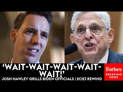 Josh Hawley Does Not Hold Back Grilling Top Biden Officials | 2023 Rewind