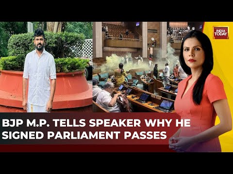 BJP MP Pratap Simha Who Issued Visitor Pass To Intruder Meets LS Speaker | India Today News