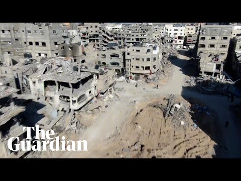 Drone footage shows latest widespread destruction in northern Gaza