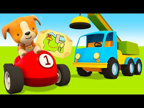 Helper Cars find the TREASURE! Full episodes of car cartoons for kids. Helper cars cartoon for kids.