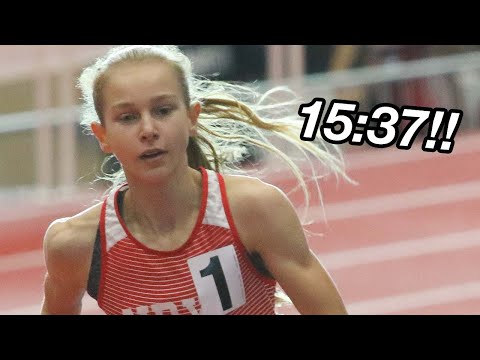 Katelyn Tuohy National 5k Record!