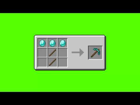 All Diamond Tools Crafting Menu Animation