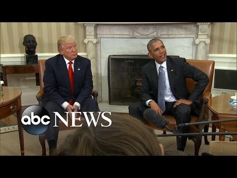 Trump Makes 1st  Visit to White House as President-Elect