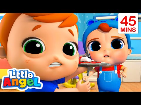 Big Brother, I Want To Play! | Little Angel | Songs and Cartoons | Best Videos for Babies