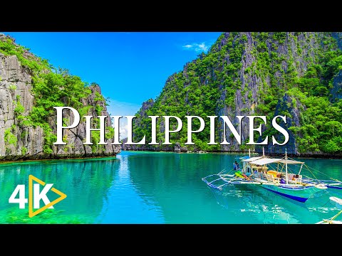 FLYING OVER PHILIPPINES (4K UHD) - Relaxing Music With Beautiful Nature Videos - 4K Video Ultra HD