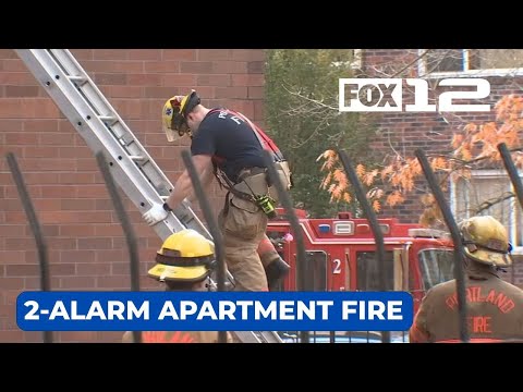 2-alarm fire in N Portland apartment complex displaces several people