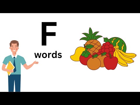 WORDS THAT START WITH Ff | 'f' Words | Initial Sounds | Phonics | LEARN LETTER Ff