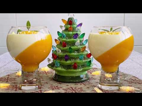 THE BEST WHITE CHOCOLATE MANDARNINE MOUSSE, a must for New Year's Eve