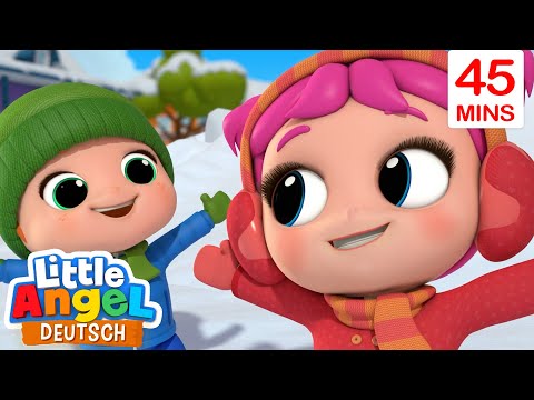 Hurra es hat geschneit! | Kinderlieder mit Klein Joni | Little Angel Deutsch