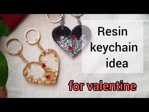 Epoxy resin art tutorial /&nbsp; resin keychain