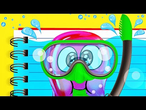 COOL LIQUID NOTEBOOK and Slime Sam