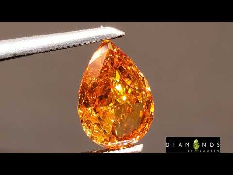 Vibrant Yellowish Orange Diamond R8661