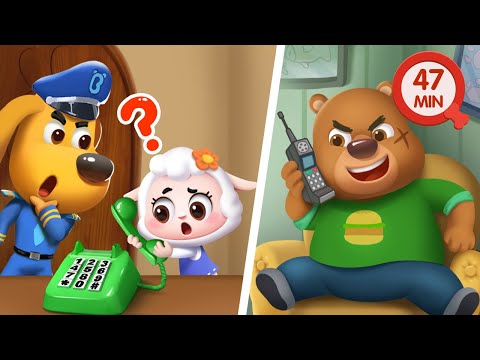 Phone Call from a Stranger | Kids at Home | Safety Cartoon | Kids Cartoon | Sheriff Labrador