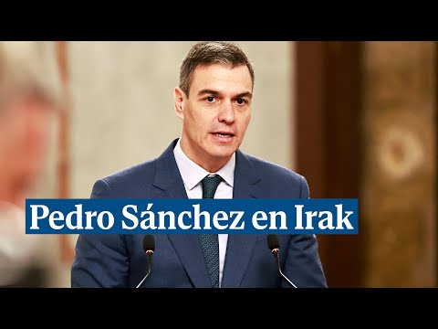 Pedro S&aacute;nchez pide el reconocimiento internacional del estado palestino durante su viaje a Irak