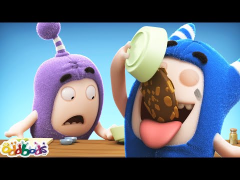 Eat and Run! | Oddbods - Food Adventures | Cartoons for Kids