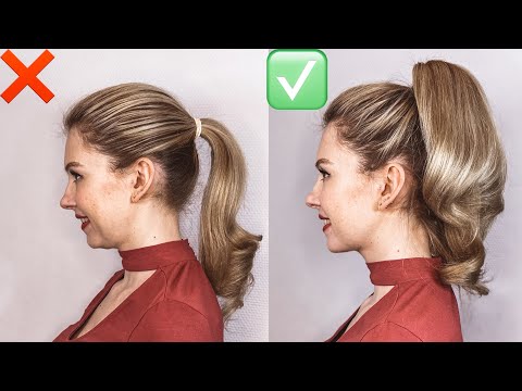 LIFE HACK FOR GIRLS: HOW TO MAKE A BEAUTIFUL VOLUMINOUS HIGH PONYTAIL