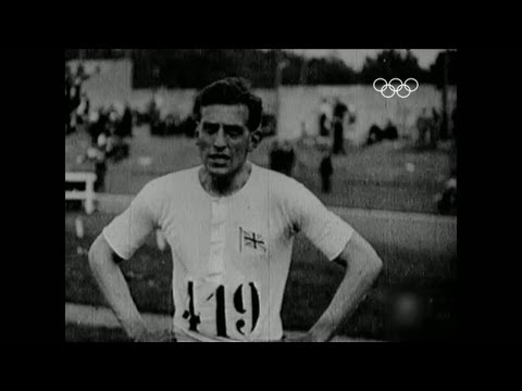 Harold Abrahams leans into Olympic gold - Men's 100m - Athletics - Paris 1924 Olympic Games