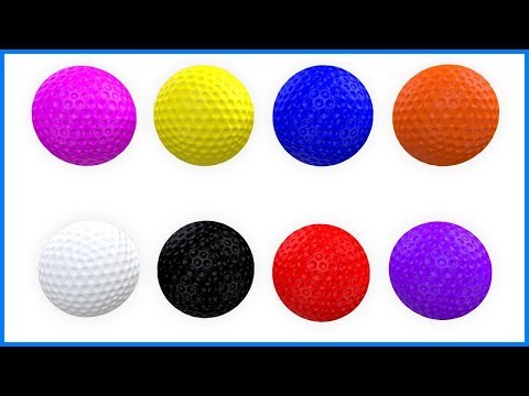 Learn Colors With Balls | Colours For Kids And Children | Learning &amp; Education For Toddlers &amp; Babies