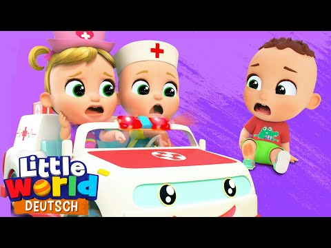 Tat&uuml;-Tata der Krankenwagen ist da! | Kinderlieder f&uuml;r Kleinkinder | Little World Deutsch