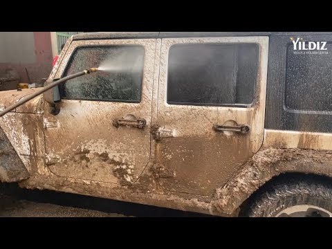 How to wash 4x4 Off Road JEEP into the Lake ?😱 Detailing Deep Clean 🤤 