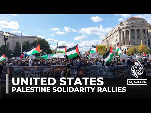 Palestine solidarity rallies: Large crowds gather in cities across the US
