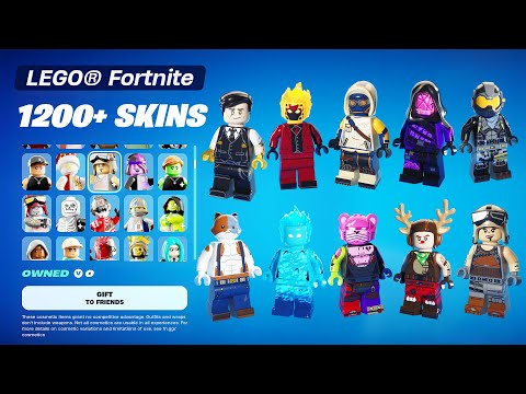 All LEGO&reg; Fortnite 1200+ Skins Showcase!