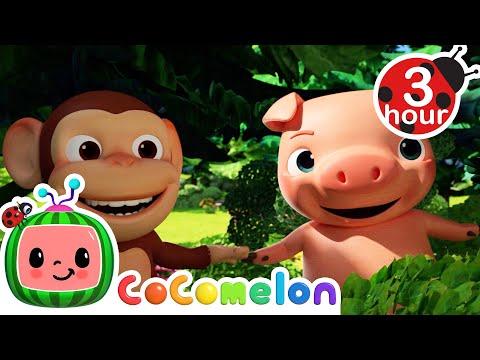 Animals Eat Apples &amp; Bananas Too | Cocomelon - Nursery Rhymes | Fun Cartoons For Kids | Moonbug Kids