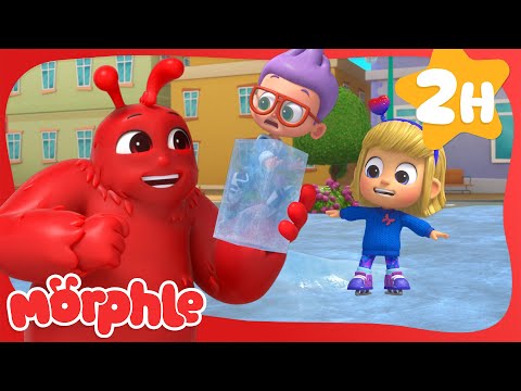 Morphle's Ice Skating Mishap ⛸️ | My Magic Pet Morphle | Morphle Dinosaurs 🦕 Cartoons for Kids