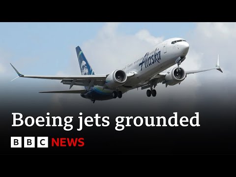 US grounds Boeing 737 Max 9 jets after mid-air emergency | BBC News