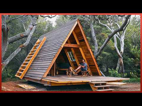 Man Builds Wood Cabin in the ALASKAN Wilderness | by 