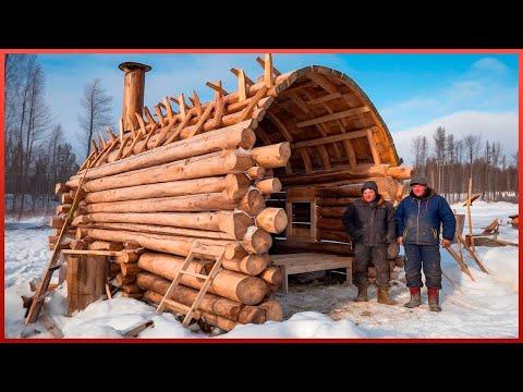 Two Brothers Build Amazing Log Cabin Off Grid From Scratch | by 