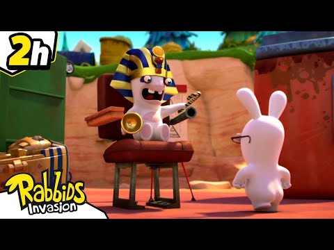 &iexcl;Oh no, los Rabbids est&aacute;n malditos!| Rabbids La Invasi&oacute;n| Nueva compilaci&oacute;n 2H |Cartoon para ni&ntilde;os