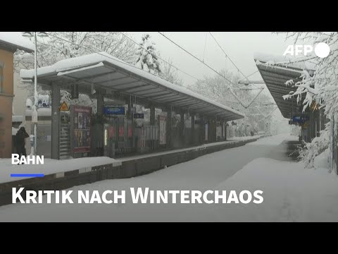 Kritik an der Bahn nach Winterchaos in Bayern | AFP