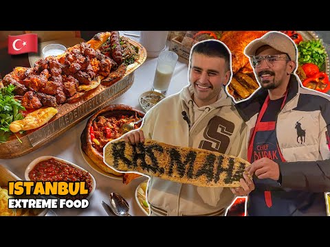 ISTANBUL FOOD with CZN BURAK - Extreme Meat Pilav &amp; Lamb Ribs