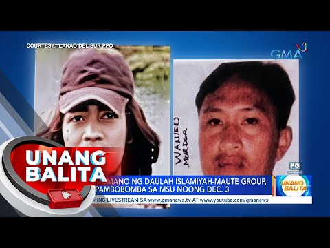 2 miyembro umano ng Daulah Islamiyah-Maute group, suspek sa pambobomba sa MSU noong Dec. 3 | UB