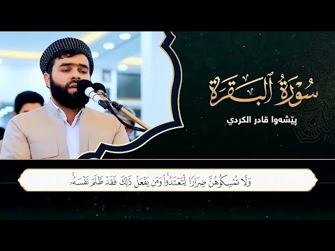 سورة البقرة كاملة و مكتوبة بصوت بيشةوا قادر الكردي -Full surah Al Baqara Peshawa Kurdi