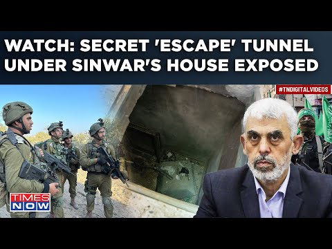 Watch: Israel Exposes 'Secret' Escape Tunnel Beneath Gaza Hamas Chief Sinwar's House In Khan Younis