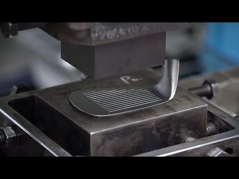 Process of making a golf club. A world-renowned golf club factory in Japan