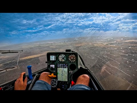 Final Glide in Heavy Rain - World Gliding Championships Australia