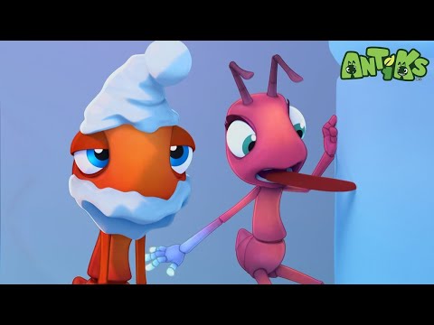 Antiks in Winter Wonderland! ❄️ | 🐛 Antiks &amp; Insectibles 🐜 | Funny Cartoons for Kids | Moonbug